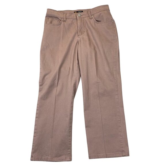 Lee Womens Jeans Size 6 Medium Relaxed Fit Straight Mid Rise Casual Mauve Pink - Picture 1 of 11